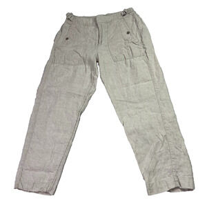 ATHLETA Pants Womens 6 (29x25) Voyager Linen Beige Undyed 586941-02